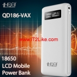 เพาเวอร์แบงค์ 18650 เครื่องชาร์จถ่าน 18650 วัดประจุแบตเตอรี่ วัดการกินกระแสไฟอุปกรณ์ที่ชาร์จ Teze 186 จอ LCD Full Display Power Bank & Charger 18650