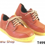 รองเท้าหุ้มส้น หนังช้างลายสีส้ม ไซส์36-45