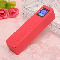 2in1 แบตสำรองมือถือ เครื่องชาร์จถ่าน 18650 มีจอ LCD Power Bank DIY & Charger 18650 With LCD Full Display สีแดง