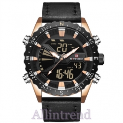 นาฬิกา Naviforce รุ่น NF9136 สีทองชมพู/ดำ ของแท้ รับประกันศูนย์ 1 ปี ส่งพร้อมกล่อง และใบรับประกันศูนย์ ราคาถูกที่สุด