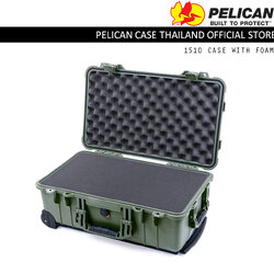 PELICAN 1510 CASE WITH FOAM - OD GREEN
