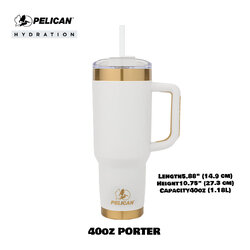 Pelican Porter 40oz 1180ml Tumbler - Arum Gold - แก้วน้ำเก็บอุณหภูมิ เก็บความเย็น-ความร้อน 🇺🇸 เเท้💯 รับประกัน 1ปี