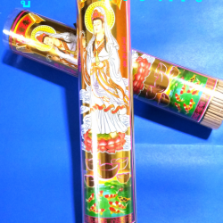 ธูปกระปุกยาว 33cm. 850g. สีธรรมชาติ ตราเจ้าแม่กวนอิม ตราเจ้าแม่กวนอิม