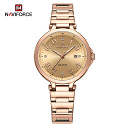 นาฬิกา Naviforce รุ่น NF5033 RG สีทองชมพู ของแท้ รับประกันศูนย์ 1 ปี ส่งพร้อมกล่อง และใบรับประกันศูนย์ ราคาถูกที่สุด