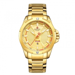 นาฬิกา Naviforce รุ่น NF9161 GD สีทองของแท้ รับประกันศูนย์ 1 ปี ส่งพร้อมกล่อง และใบรับประกันศูนย์ ราคาถูกที่สุด