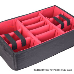 Insert Padded Divider for Pelican 1510 - Fits Pelican 1510 / iM2500 / V525 - Red