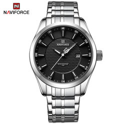 นาฬิกา Naviforce รุ่น NF8032 BK SIL ของแท้ รับประกันศูนย์ 1 ปี ส่งพร้อมกล่อง และใบรับประกันศูนย์ ราคาถูกที่สุด