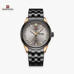 นาฬิกา Naviforce รุ่น NF9203 RG สีดำ ตัวเรือนทองชมพู ของแท้ รับประกันศูนย์ 1 ปี ส่งพร้อมกล่อง และใบรับประกันศูนย์ ราคาถูกที่สุด