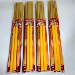 ธูป15+เทียน2 (สีเหลือง)