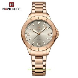 นาฬิกา Naviforce รุ่น NF5022 RG สีทองชมพู ของแท้ รับประกันศูนย์ 1 ปี ส่งพร้อมกล่อง และใบรับประกันศูนย์ ราคาถูกที่สุด