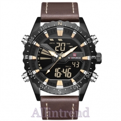นาฬิกา Naviforce รุ่น NF9136 สีน้ำตาล ของแท้ รับประกันศูนย์ 1 ปี ส่งพร้อมกล่อง และใบรับประกันศูนย์ ราคาถูกที่สุด