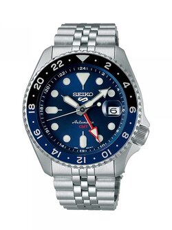 นาฬิกาข้อมือ NEW SEIKO 5 SPORTS AUTOMATIC G.M.T รุ่น SSK003K