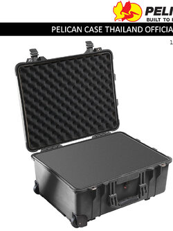 PELICAN 1560 CASE WITH FOAM, BLACK