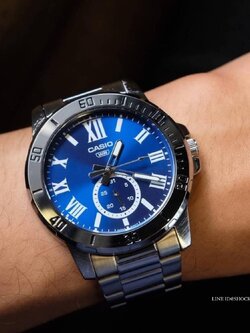 นาฬิกาผู้ชาย Casio รุ่น MTP-VD200D-2B อะนาล็อก คาสิโอ