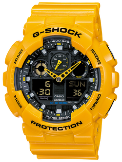 นาฬิกาผู้ชาย Casio G-SHOCK รุ่น GA-100A-9A (Bubble B/บับเบิ้ลบี) จีช็อค