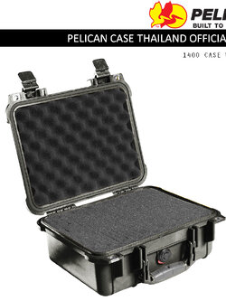 PELICAN 1400 CASE WITH FOAM - BLACK