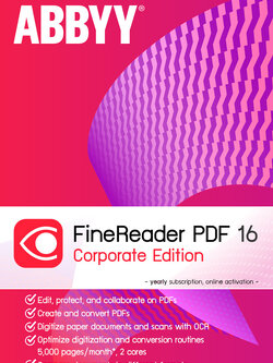 ABBYY FineReader V16 Corporate Edition 1Y Subscription