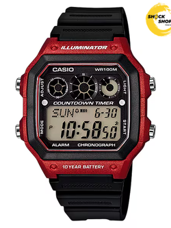 CASIO นาฬิกาข้อมือ รุ่น AE-1300WH-4A วัสดุเรซิ่น คาสิโอ