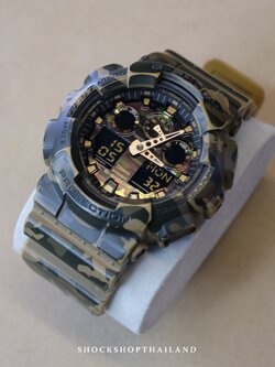 Casio G-Shock นาฬิกาผู้ชาย มือสอง ของแท้ รุ่น GA-100CM-5A ซีรีส์ GA-100 ช็อค