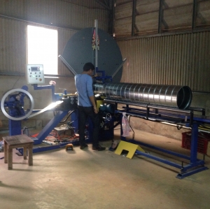 โรงงานผลิตและจำหน่าย ท่อแอร์กลม Spiral duct ราคาถูก