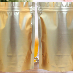 ฺB12 ถุงฟอยด์ทอง ก้นตั้ง ติดซิป