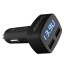 ตัวชาร์จ USB ในรถยนต์ 4in1 USB 2 ช่อง 3.1A จอ LED บอก อุณหภูมิ โวลท์ แอมป์ (ชาร์จ iPad เข้า 100%)