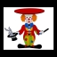 โต๊ะสแตน ลายตัวตลก / Tora Clown Table