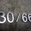 อักษรสแตนเลสแฮร์ไลน์ บ้านเลขที่ 30/66 ขนาด 12 cm