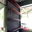 ชั้นวางของติดผนังสไตล์ Loft 4 ชั้น มีราวแขวนใต้ชั้น