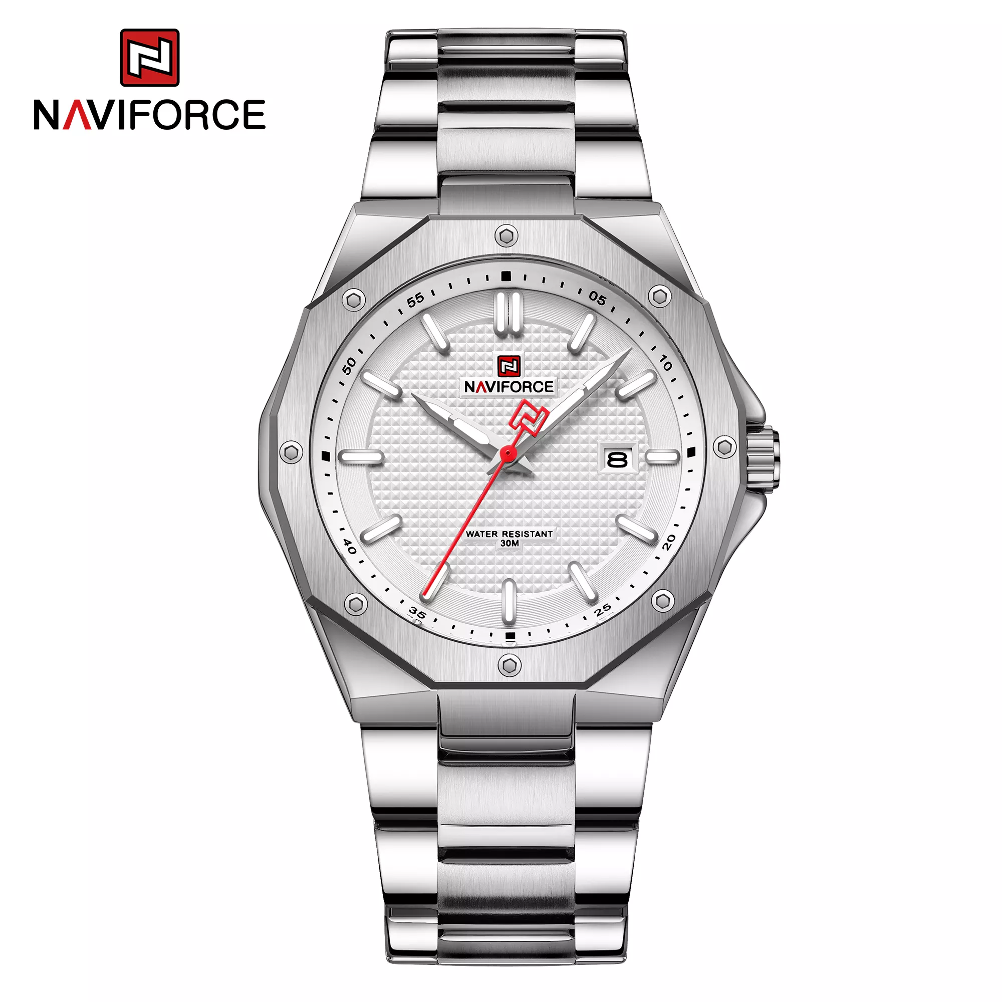 นาฬิกา Naviforce รุ่น NF9200 SIL สีเงิน ของแท้ รับประกันศูนย์ 1 ปี ส่งพร้อมกล่อง และใบรับประกันศูนย์ ราคาถูกที่สุด